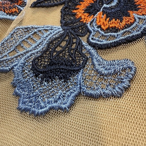 NWT Anthropologie Moulinette Soeurs Loredana Dress Navy 8 - Picture 9 of 13